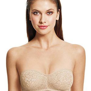 NWT Wacoal Halo Lace Strapless Underwire Bra - 32DDD